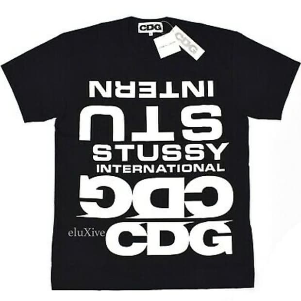 cdg stussy t shirts