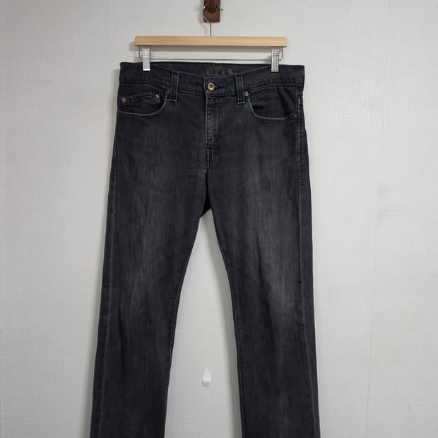 00s 리바이스 511 흑청 데님팬츠 34