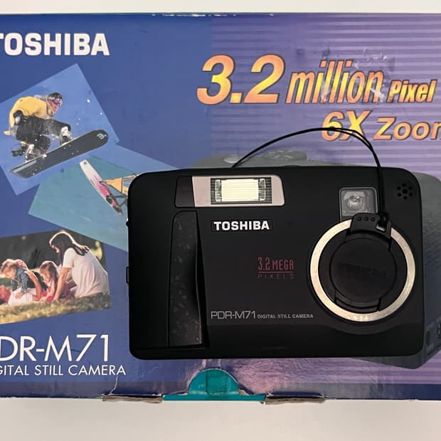 도시바 pdr-m71 빈티지 디지털카메라 