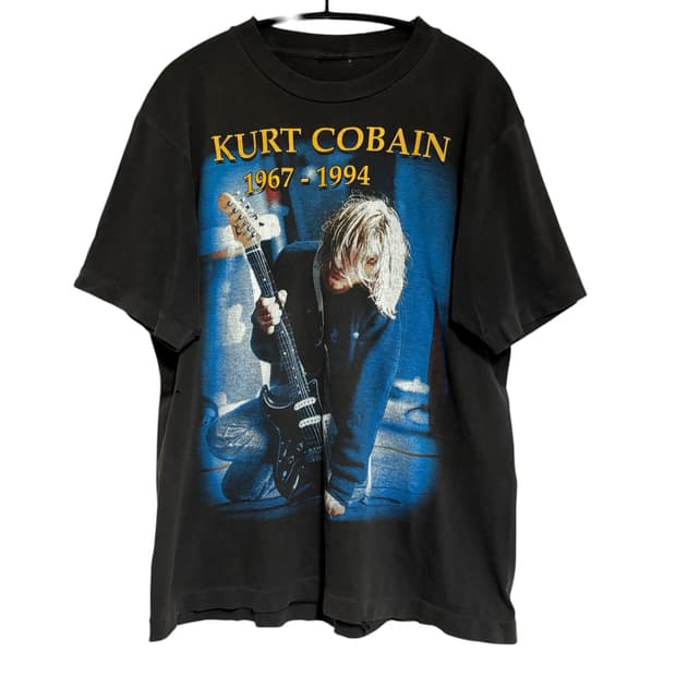 커트코베인 메모리얼 너바나 빈티지 부틀렉 티셔츠 L 밴드티