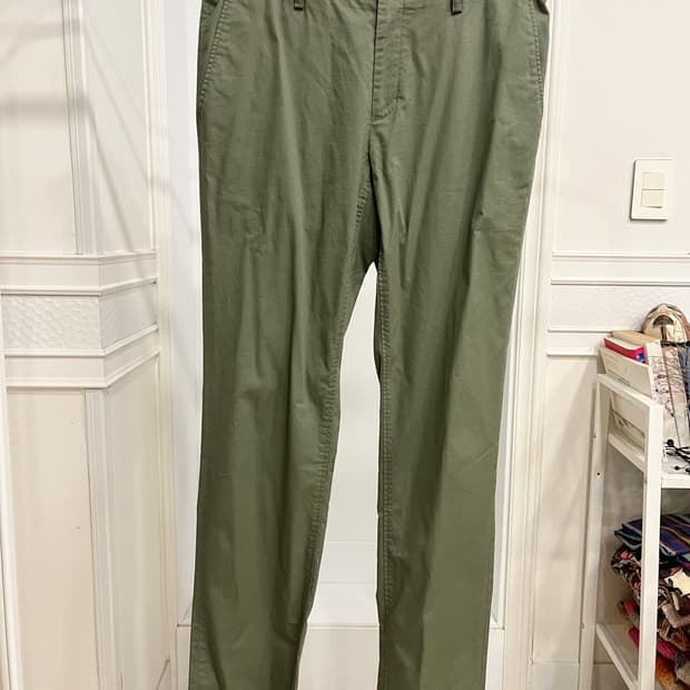 지지오투 카키 코튼 팬츠