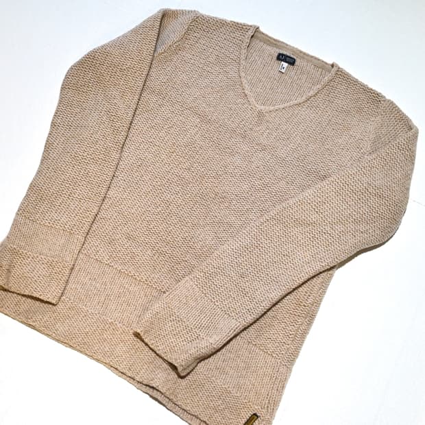 Armani jeans 2000s hemp wool knit