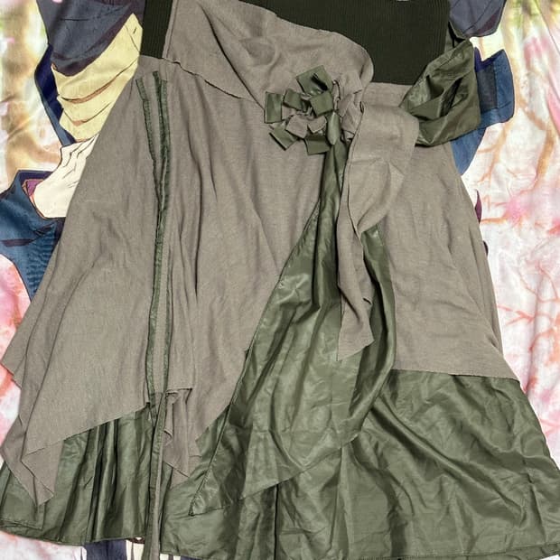 빈티지 레이어드 꽃 스커트