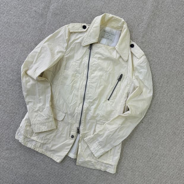 95 써스데이아일랜드 화이트 지퍼 재킷 0421D