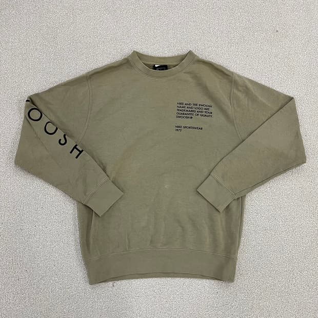 S 나이키 스우시 크루 맨투맨 스웻셔츠 0202M1