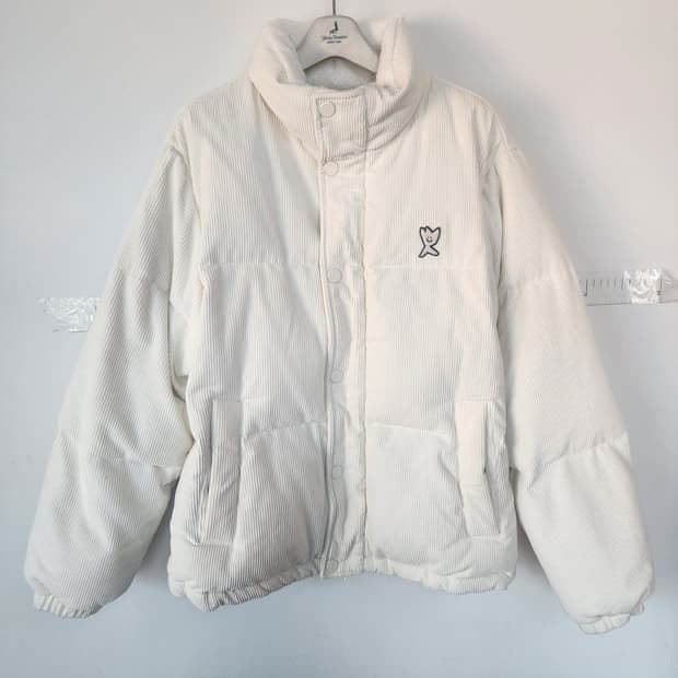 와키윌리 코듀로이 패딩 아이보리