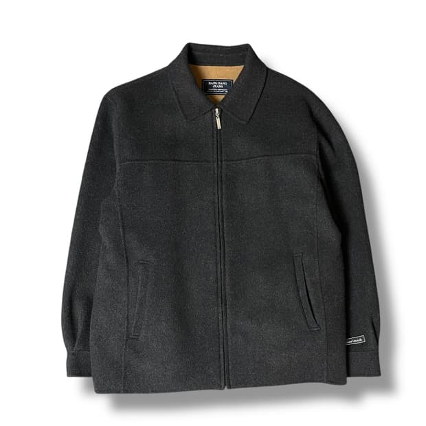 BANG BANG 울 혼방 핸드메이드 그레이 블루종 숏 자켓 95