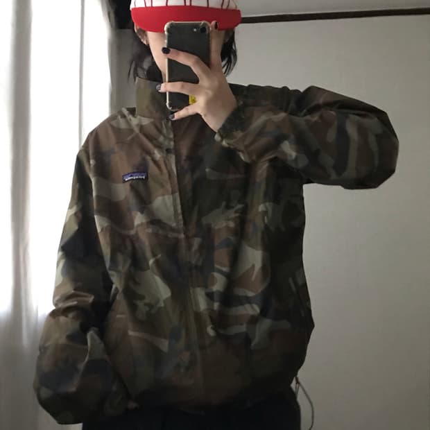파타고니아 카모플라쥬 윈드브레이커