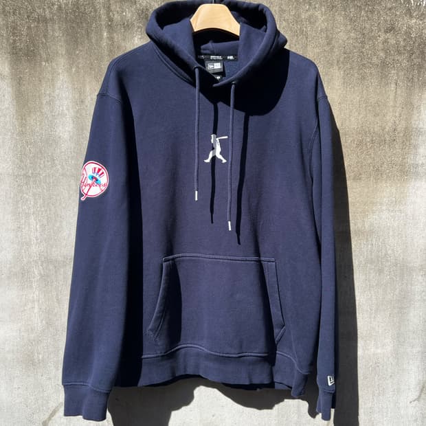 뉴에라 MLB 양키스 네이비 후드티