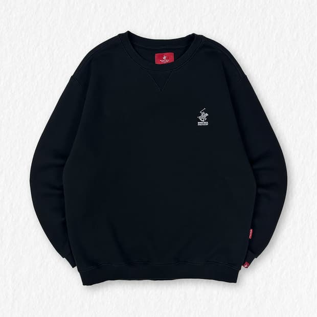 베버리힐스폴로클럽 로고 기모 맨투맨