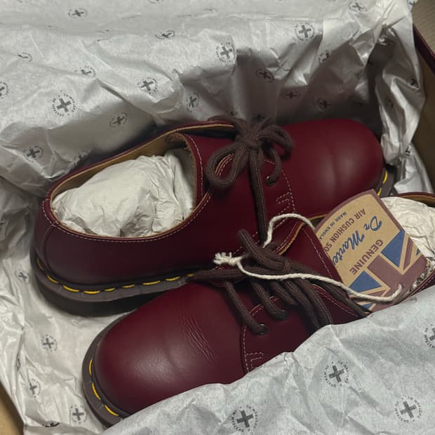 새제품급/풀박스] 영국생산 닥터마틴 바운싱솔 옥스블러드(체리)