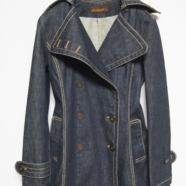Hysteric Glamour 착용핏 멋진 데님 트렌치
