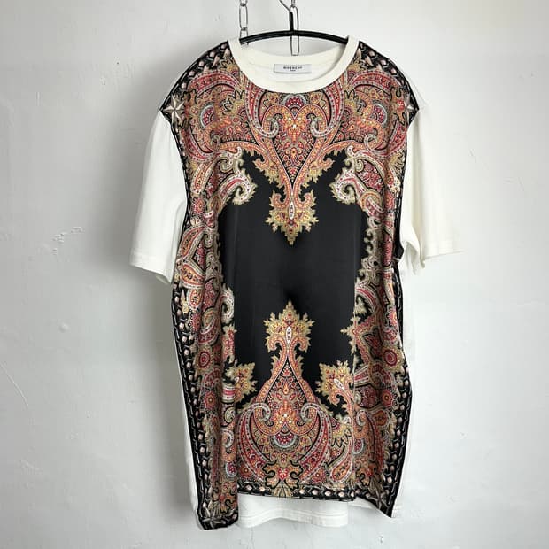Givenchy Paisley Print Panel T-Shirt