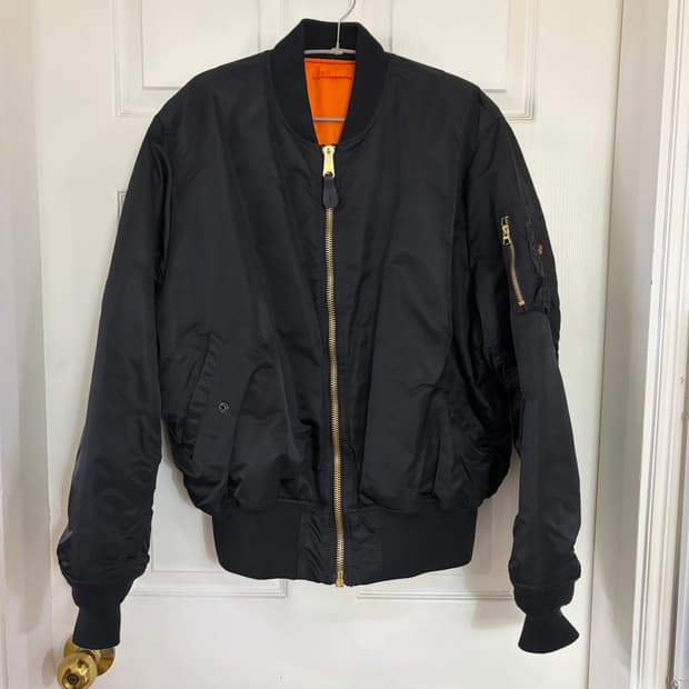 알파인더스트리 ma-1 블랙 XL