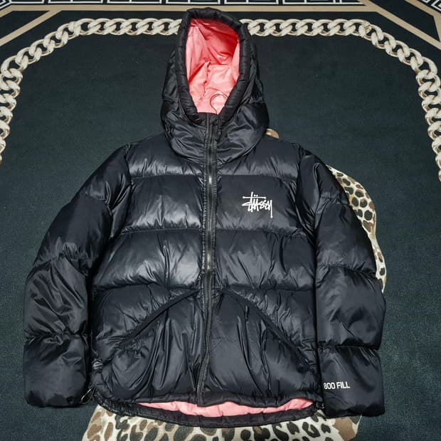 스투시 마이크로 립스탑 푸퍼 자켓 패딩 S 정품