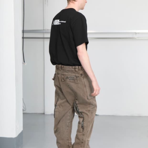 플라스틱프로덕트 mpa 웨이브 지퍼팬츠 브라운 L 