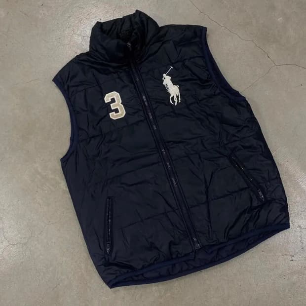폴로 빅포니 조끼패딩 
