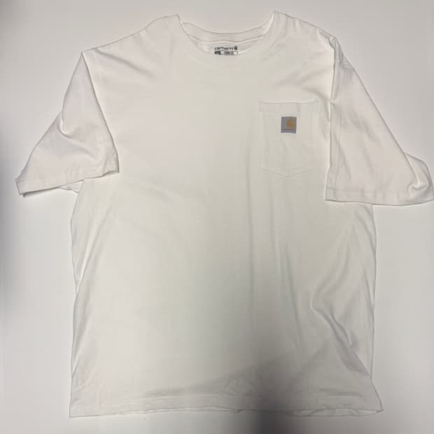 칼하트 빅 사이즈 원 포켓 반팔 티셔츠 2XL ~ 3XL 화이트