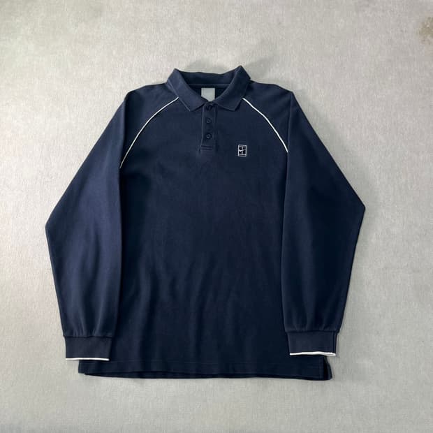 100 나이키 00s 코튼 카라넥 롱슬리트 티셔츠