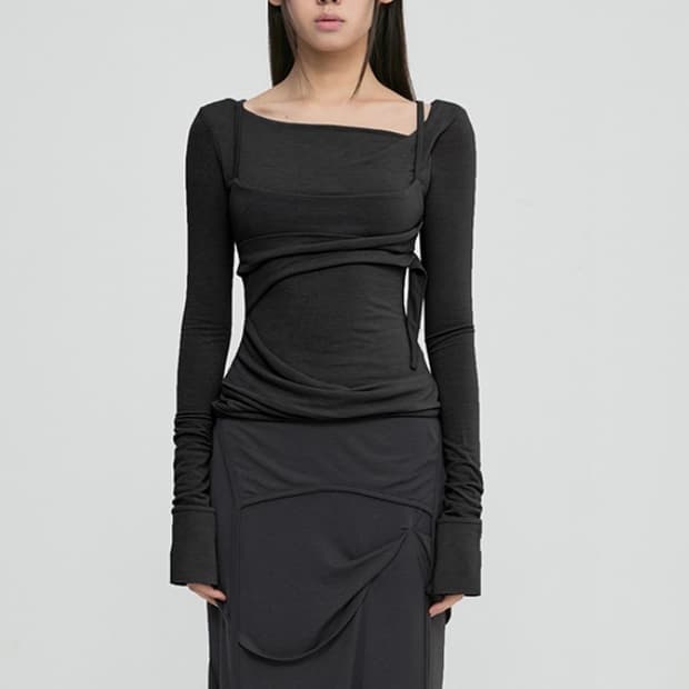 플레어업 롱슬리브 차콜