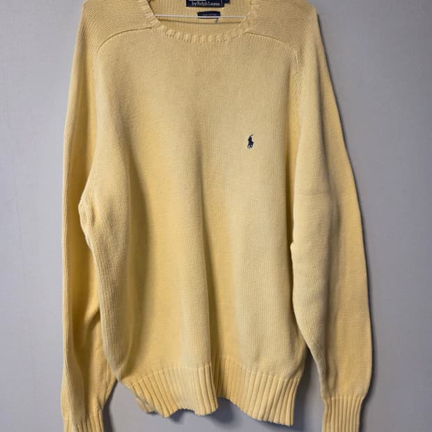 폴로 니트 티셔츠 옐로우컬러