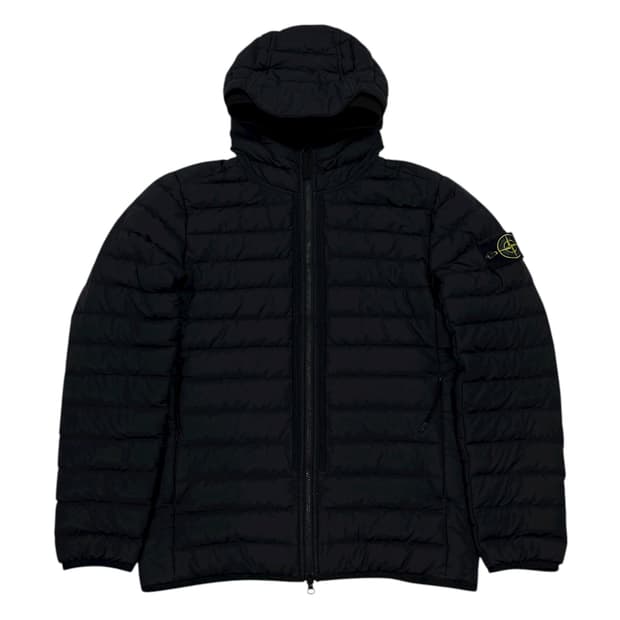 21FW 스톤아일랜드 42725 텔라 후드 경량패딩 자켓 블랙 S