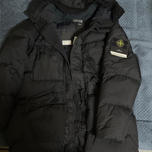 스톤아일랜드 크링클랩스 롱패딩 xl