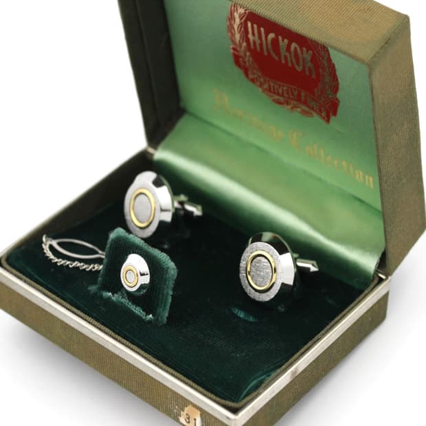히콕 A등급 미국 빈티지 벨트 명품 커프스 뱃지 핀 포인트 hickok