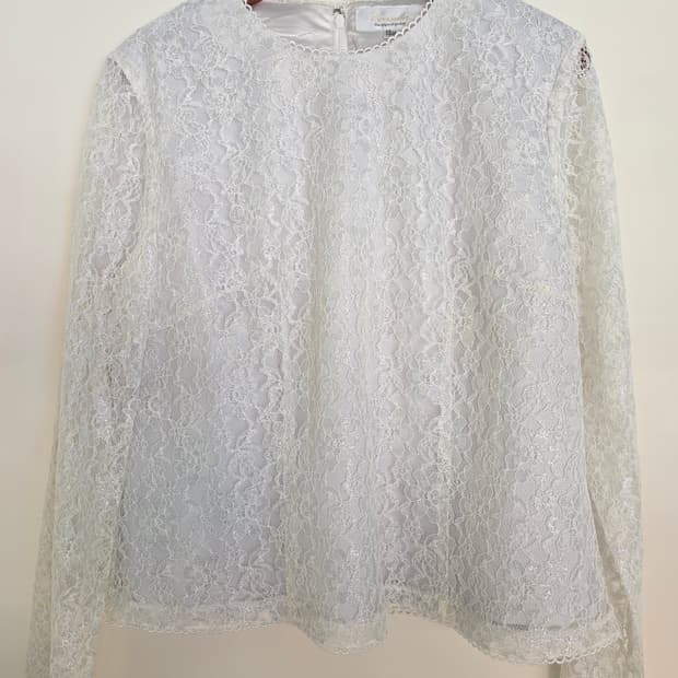 은사 레이스 블라우스 