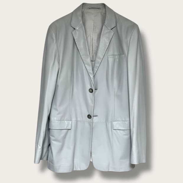 질센더 레더 가죽 블레이저