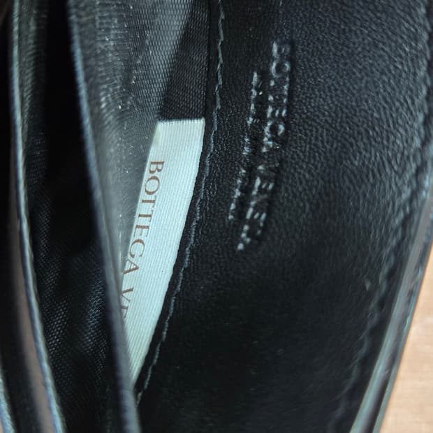 보테가베네타 정품 피콜로 위빙 더블 카드 지갑