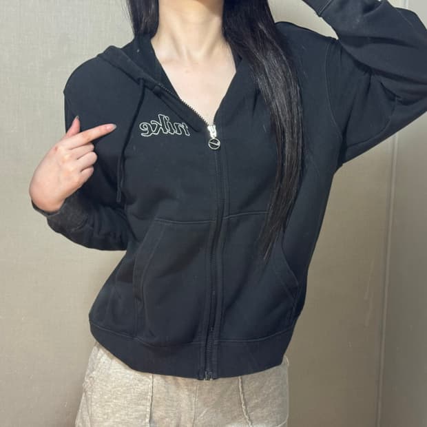 나이키 영어로고 스우시 후드집업 🖤