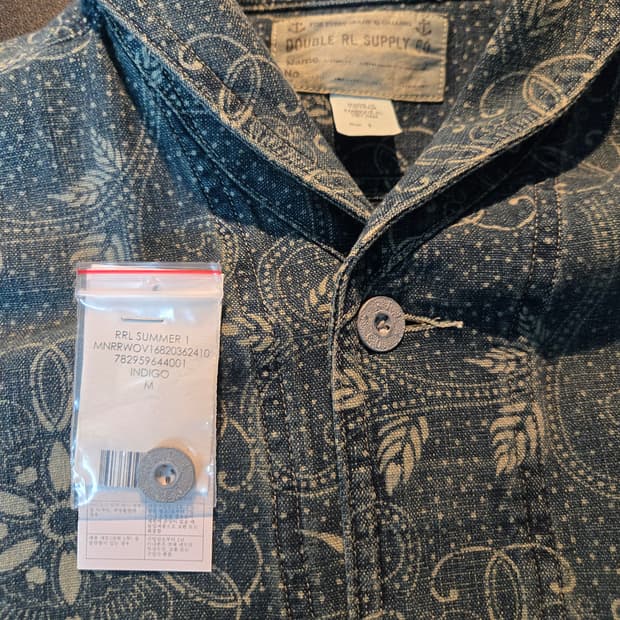 RRL 윌슨 프린트 데님 자켓 