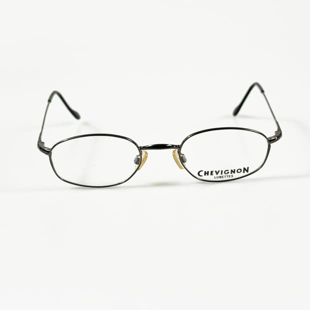 90s CHEVIGNON 슬림 오벌 메탈 프레임 빈티지 안경