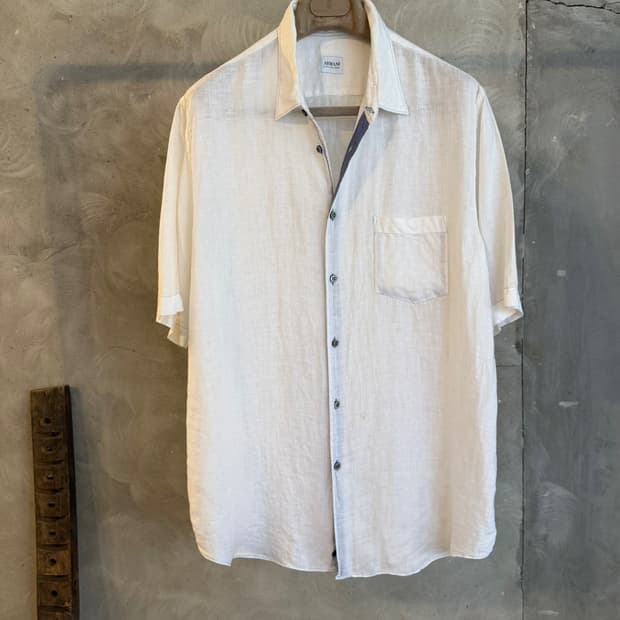 아르마니 꼴레지오니 리넨 셔츠 100