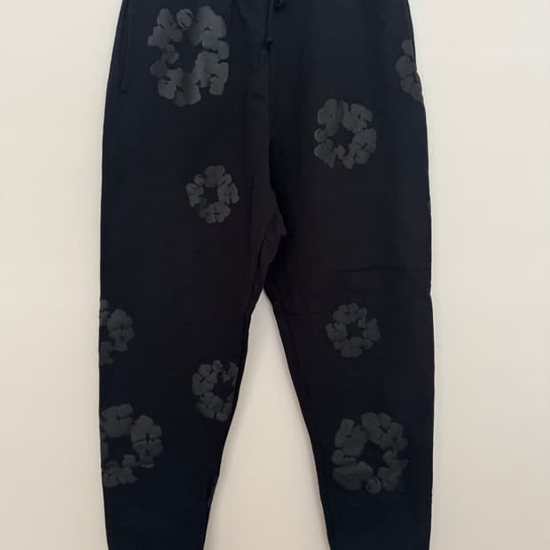 [M] 데님티어스 스웻팬츠 블랙