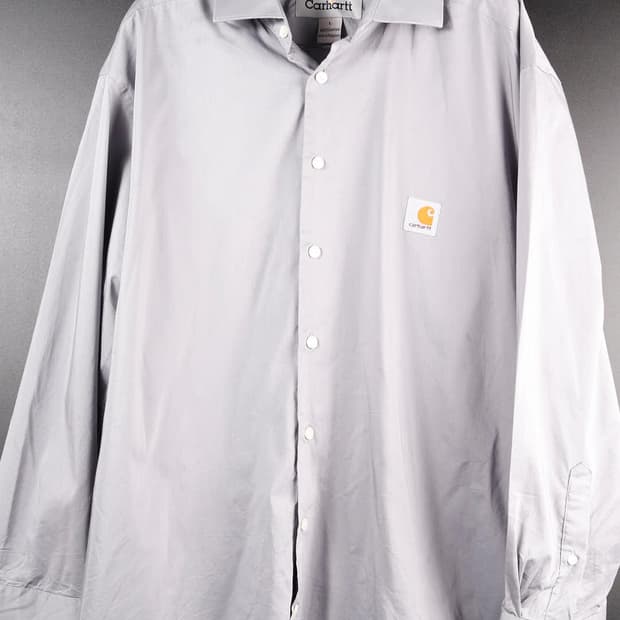 칼하트 회색 오버핏셔츠