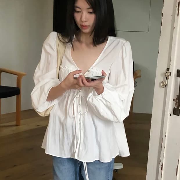 메이비베이비 elizabelle 엘리자벨 블라우스