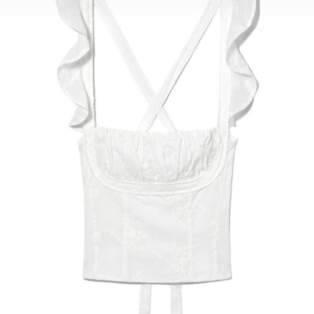 (구해요) glowny rodeo ruffle top 글로니 로데오 탑