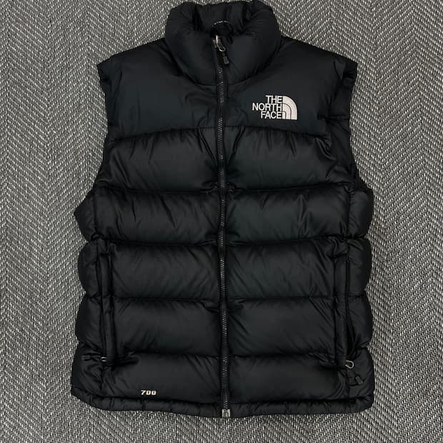 노스페이스 700 조끼 패딩 블랙