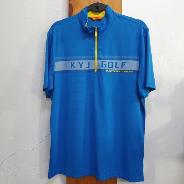 김영주 반팔 집업 골프티(105)