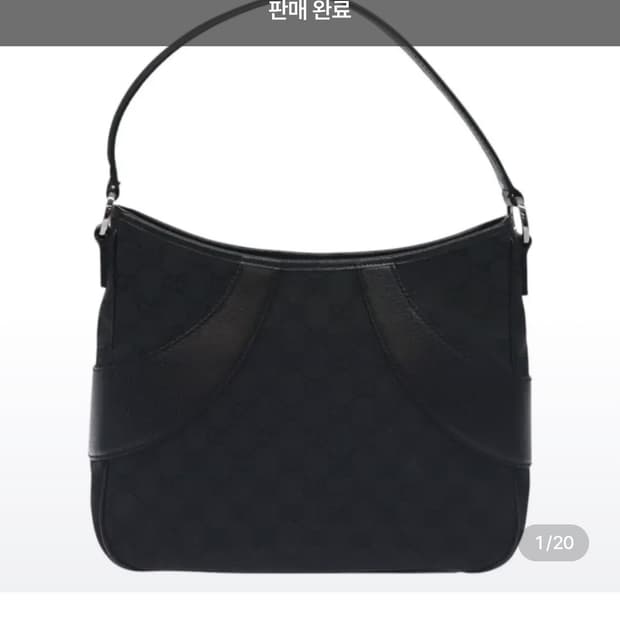 구찌 GG 캔버스 숄더백 블랙