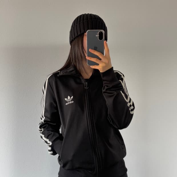 [M]아디다스 파이어버드 블랙 트랙탑 져지