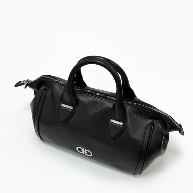 페라가모 사피아노 더블 간치니 보스턴백