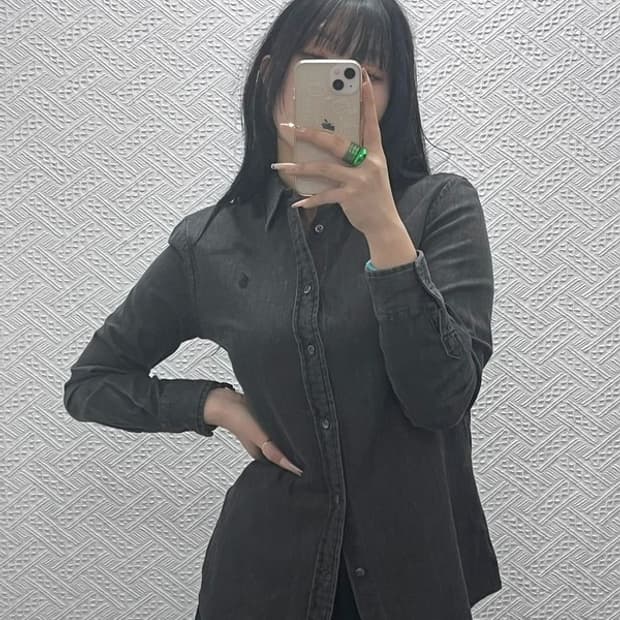 폴로 랄프로렌 캐주얼 자수로고 빈티지 피그먼트 셔츠 4 C08323