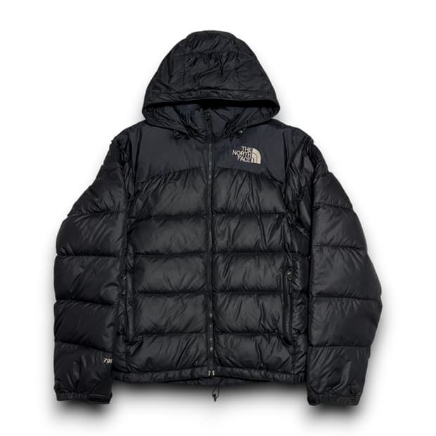 The North Face 눕시 700 구스다운 블랙 후드 패딩