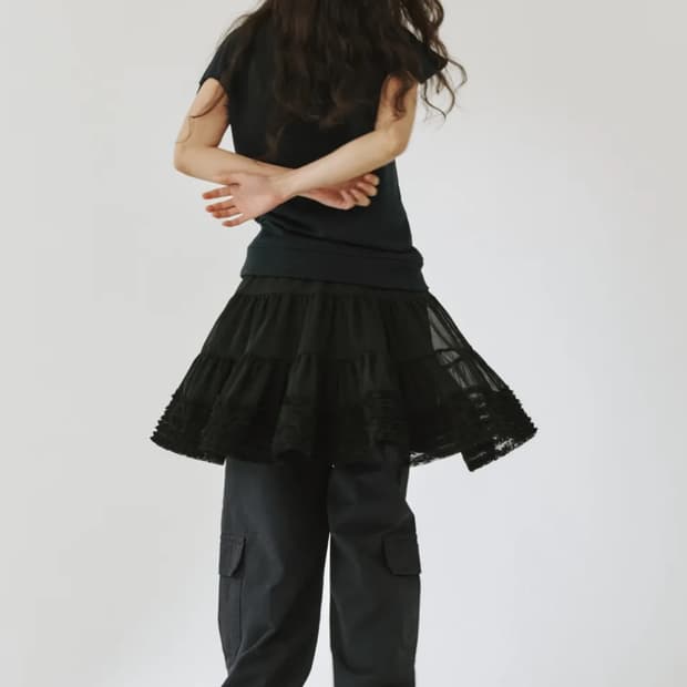 플리즈프로젝트_메쉬스커트(블랙)