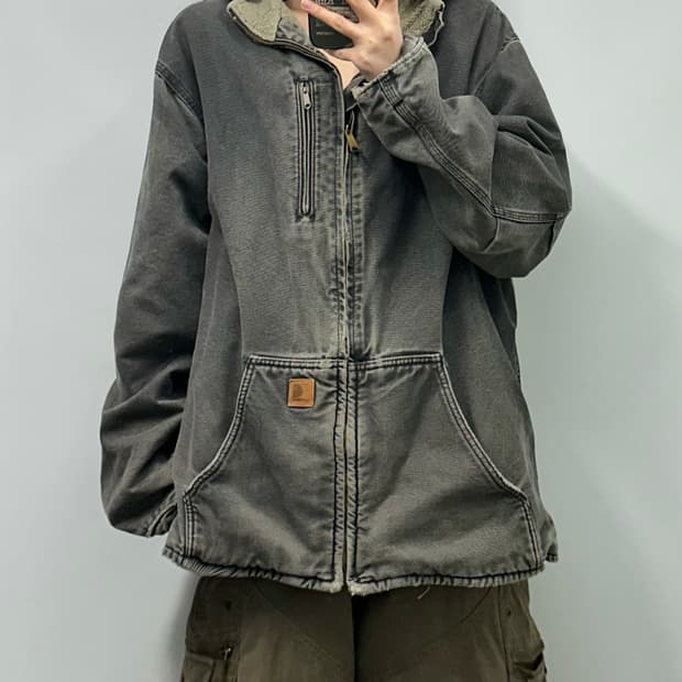 칼하트 og 가죽탭 워크 자켓