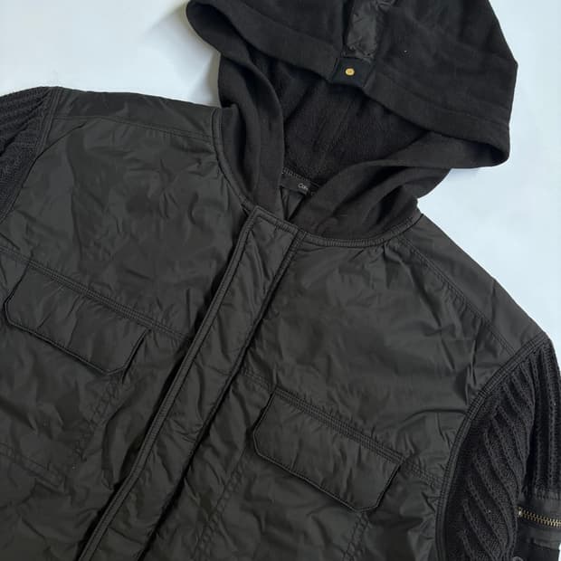 캘빈클라인 패딩 니트집업