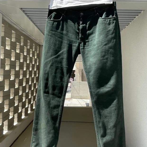 Maison Margiela pants denim deep green
